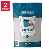 William Spartivento Corposo Dark Roast Fair Trade and Organic Whole Bean Coffee 2 x 908g ($1.70 / Ounce)