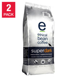 Ethical Bean Coffee Super Dark French Roast Whole Bean Coffee, 2 x 907g ($0.87/Ounce) On Sale