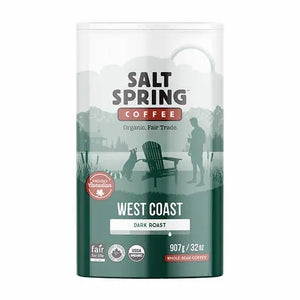 Salt Spring Organic Dark Roast Coffee, 907 g x 2 (4 lbs)