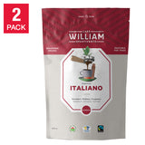 William Spartivento Espresso Italiano Fair Trade and Organic Coffee, 2-pack ($1.70 / Ounce)